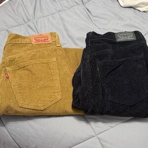 Levi's Women Jeans Straight Leg - Black and Tan